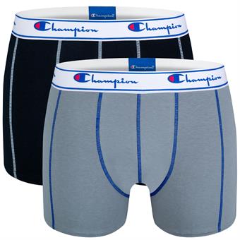 Champion Everyday Boxer 2-Pack Sort/Grå Small