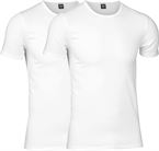 jbs 11030 02 01 Økologisk T-Shirt Rund Hals 2-Pack Hvid S-2XL