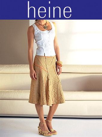Designer skirt, beige-melon_38 
