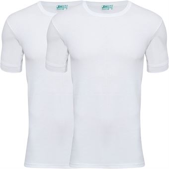 jbs Organic T-Shirt 380 02 01 2-Pack Hvid S-3XL