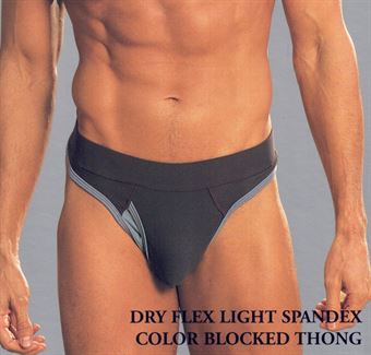 GyZ Dry Flex Light Spandex Thong Navy Small