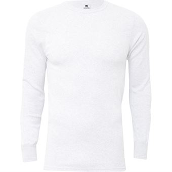 Dovre 660 14 01 Rib Long Sleve Shirt Hvid Medium